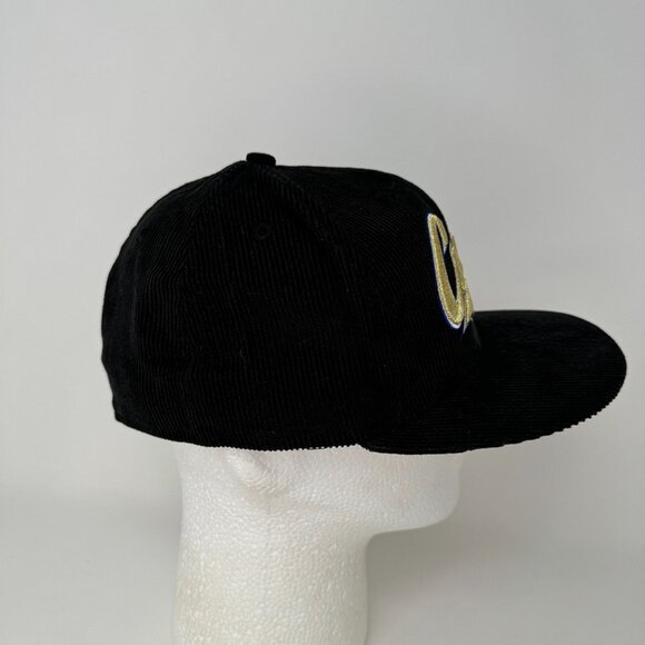 NWT Chicago Cubs Corduroy Fitted Hat 7 1/4 Cap MLB Baseball Black Gold Mens‎ - Picture 4 of 7